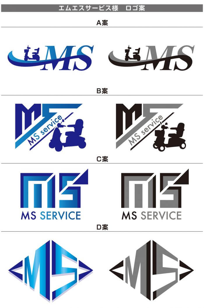 ロゴマーク制作 有限会社エムエスサービス 名刺 チラシなどのデザイン制作なら岐阜県可児市の プロモーションデザイン ワンズプランニング